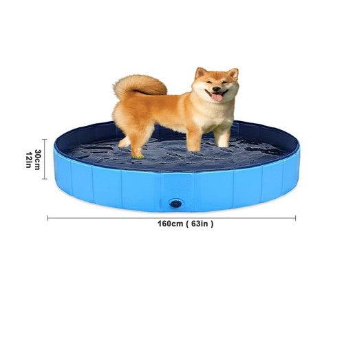 160 x 30 cm Portable Dog Kiddie Swimming Pool , PVC Foldable Non-Slip Bathtub for Small to Large Dogs Pets (Red) - Toytexx 160 x 30 cm Portable Dog Kiddie Swimming Pool , PVC Foldable Non-Slip Bathtub for Small to Large Dogs Pets (Red) - Toytexx